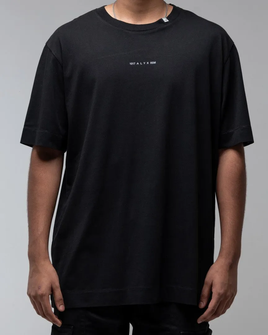 1017 ALYX 9SM BLACK SHORT SLEEVE TEE