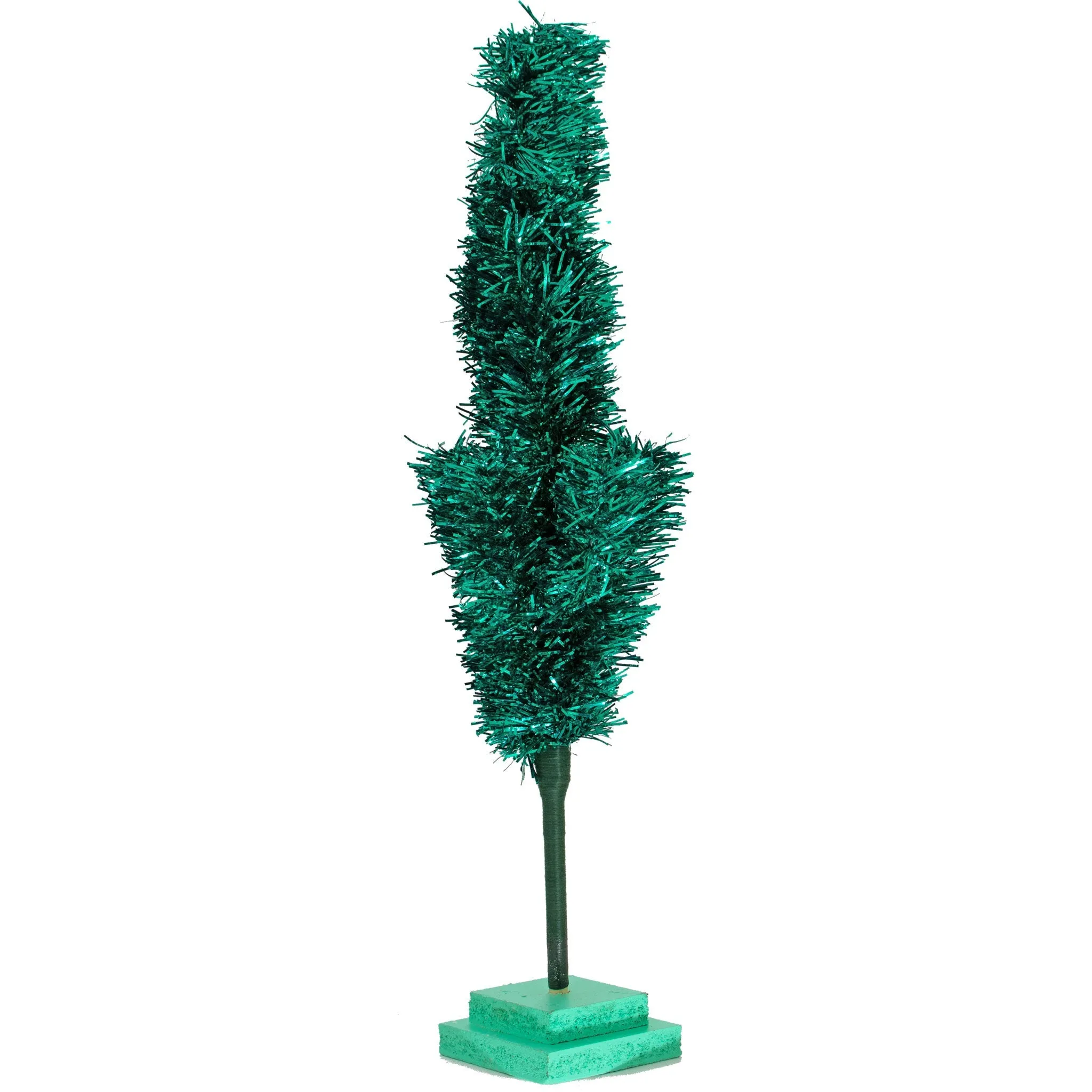 28in Vintage Emerald Tinsel Christmas Tree