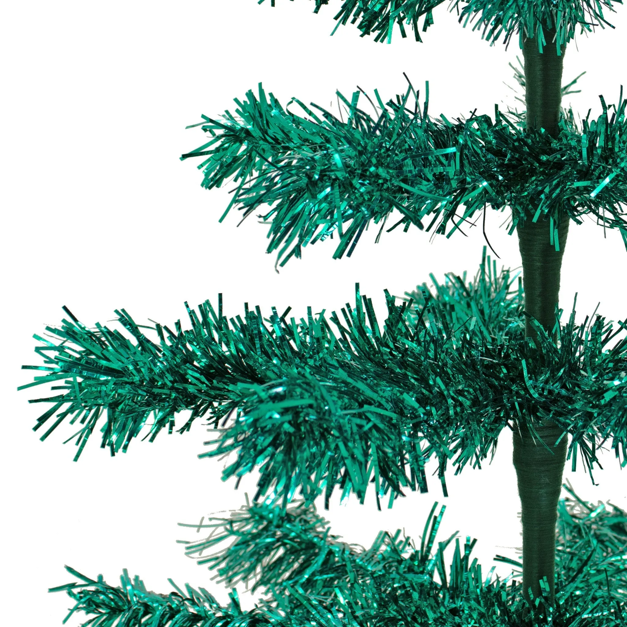 28in Vintage Emerald Tinsel Christmas Tree