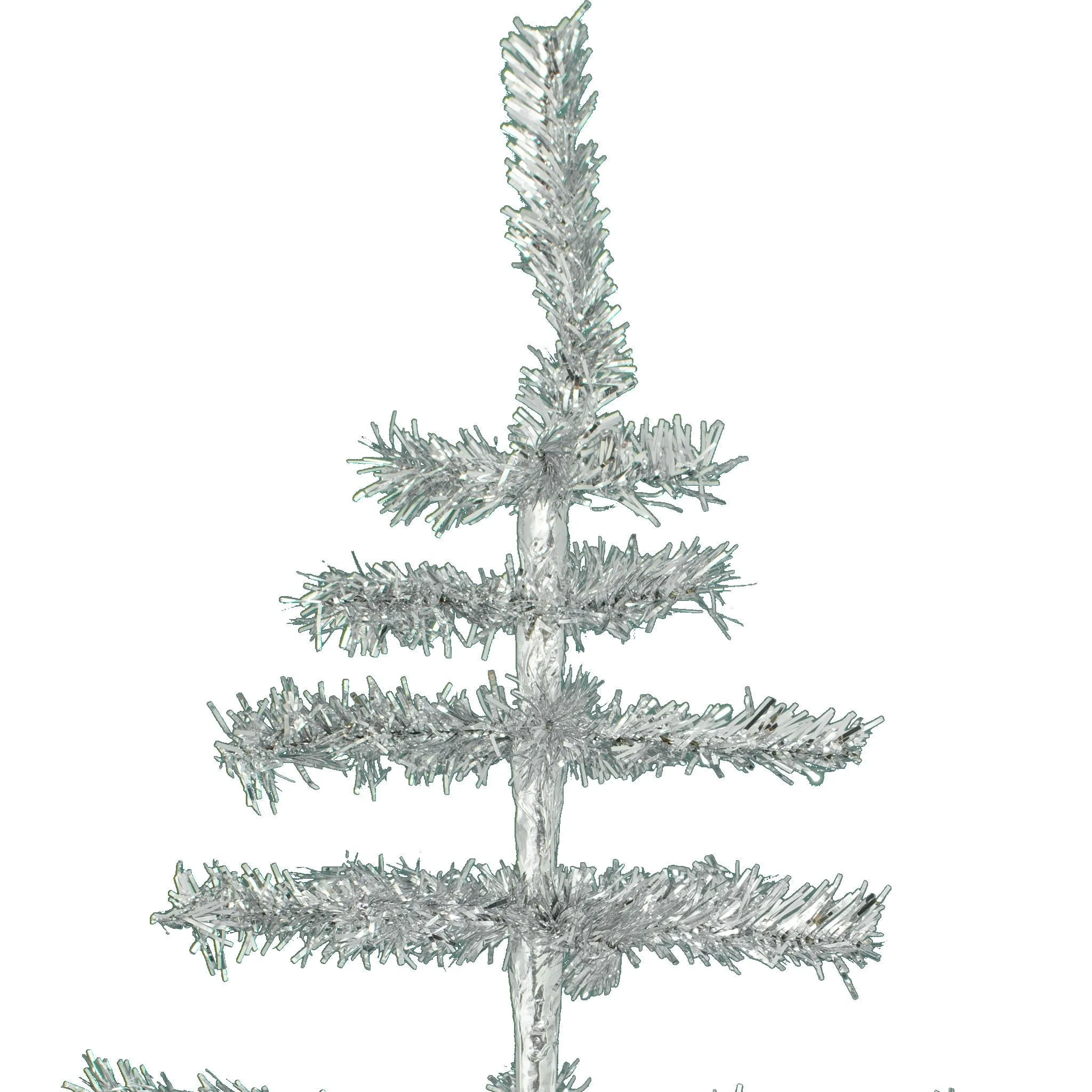 28in Vintage Silver Tinsel Christmas Tree