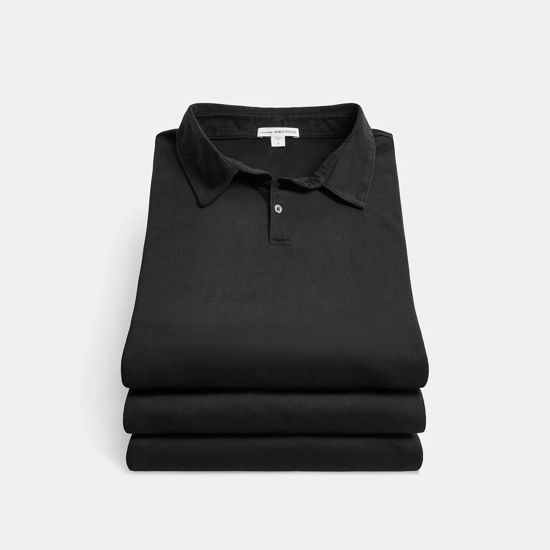 3 Pack Sueded Jersey Polo - Black