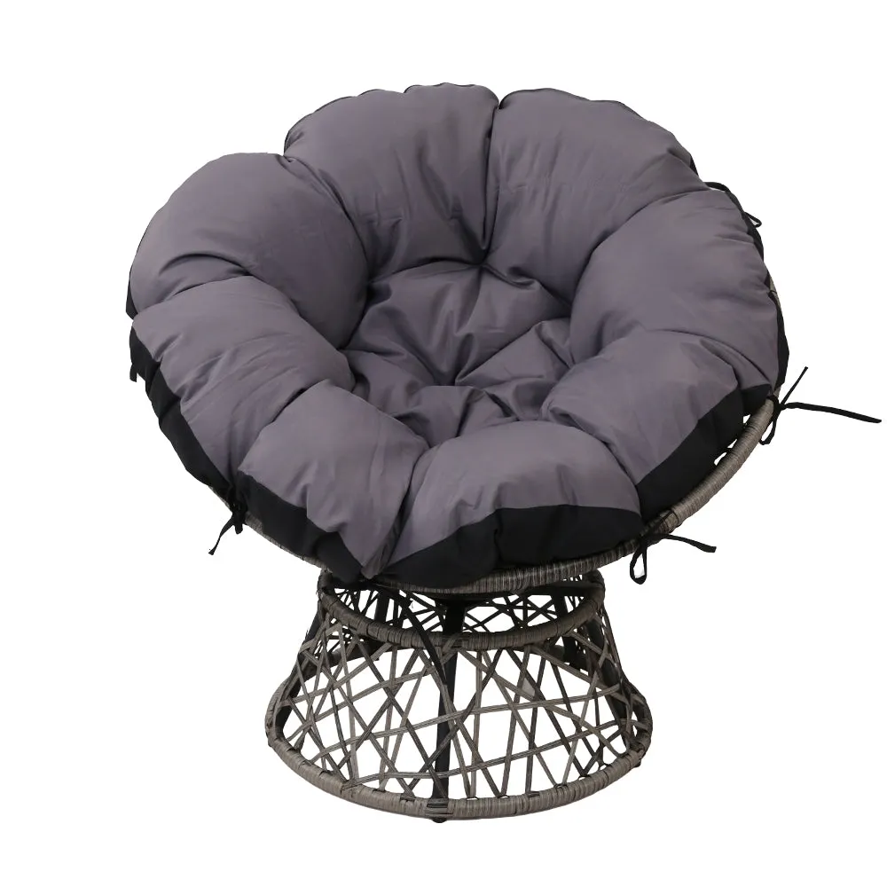 360° Rotatable Outdoor Papasan Chair, UV-Resistant, Gardeon