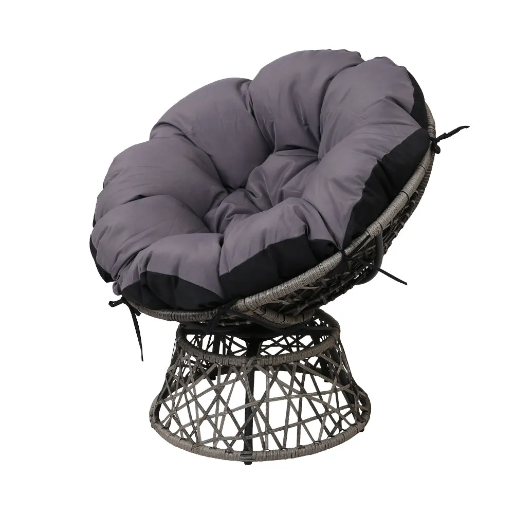 360° Rotatable Outdoor Papasan Chair, UV-Resistant, Gardeon