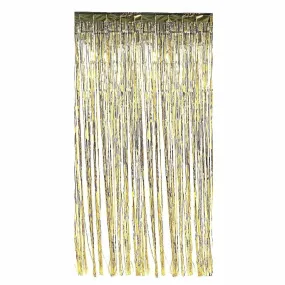 3m Metallic Tinsel Door Curtain Backdrop Foil Kids Party Shiny Gold