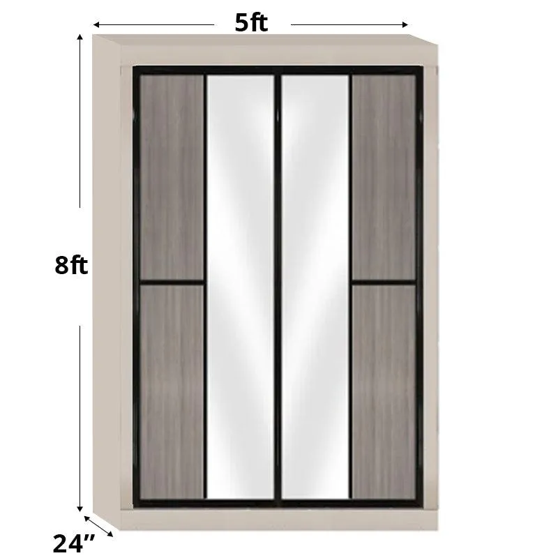 5ftx8ft Sliding Door Wardrobe D3(AG-S1)