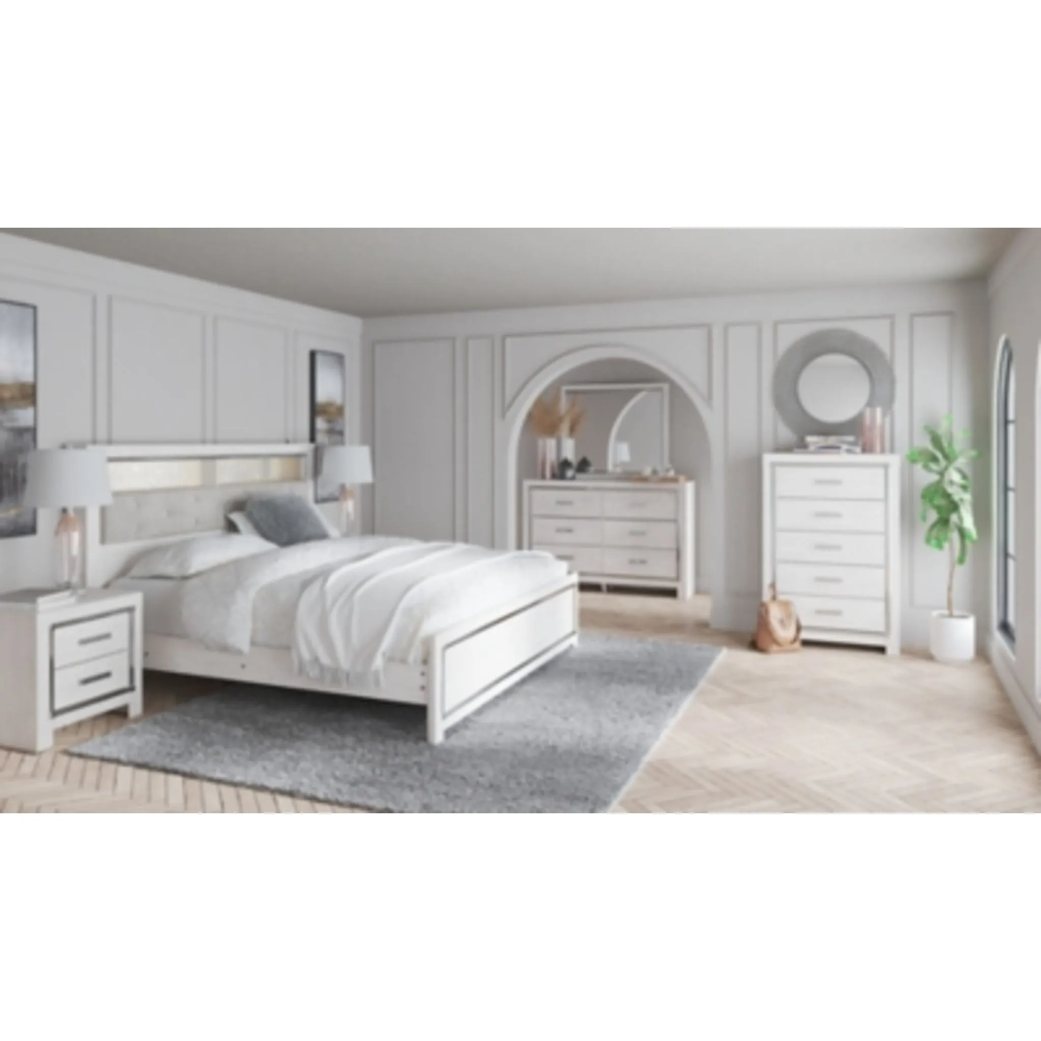 Altyra 5 Piece Bookcase Bedroom