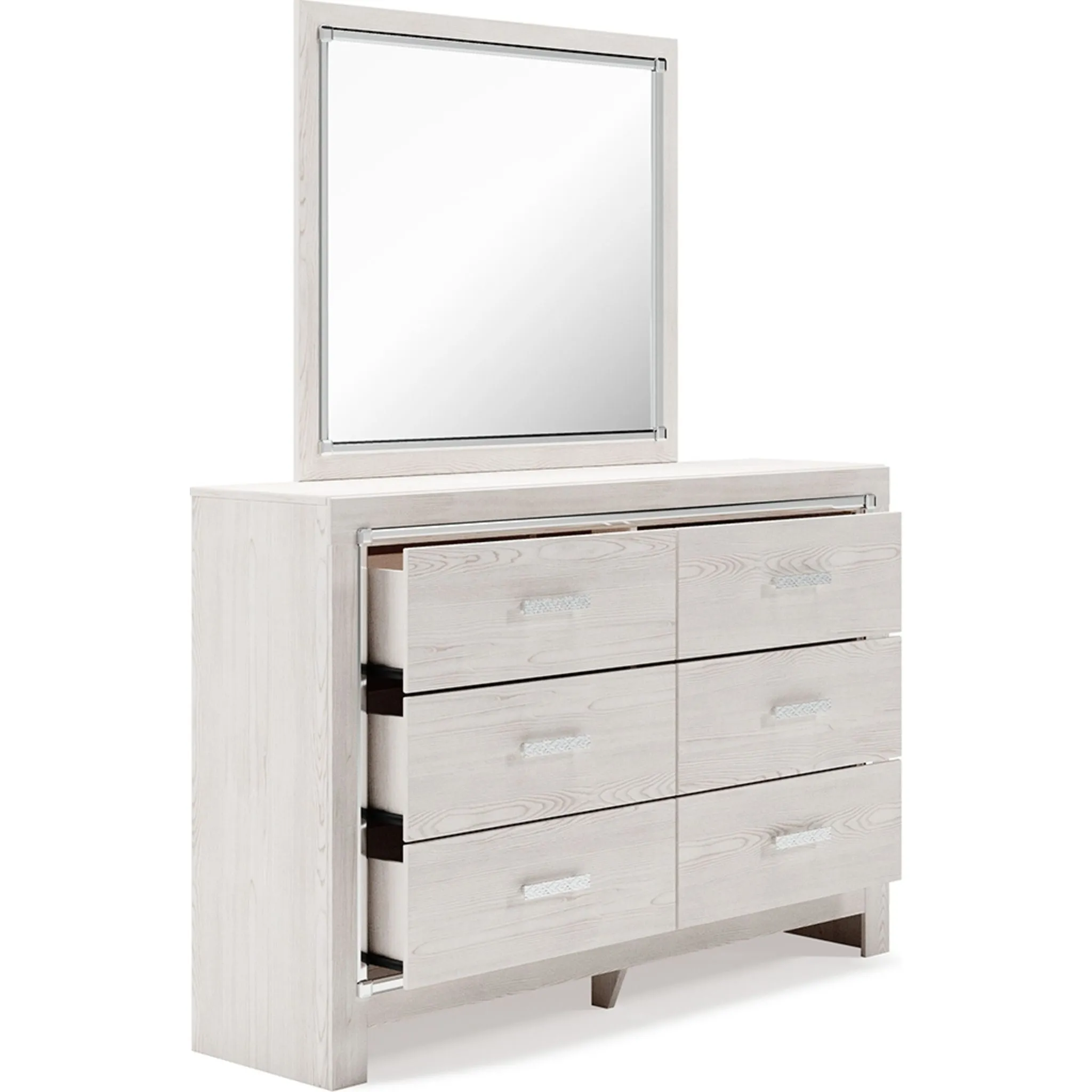 Altyra Dresser and Mirror - White