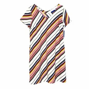 Apt 9 Women  Size M Dress Multicolor Striped Functional Pockets S/s