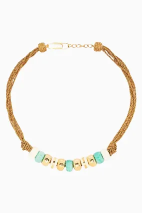 Aurelie Bidermann Etania Necklace - Ivory/ Amazonite