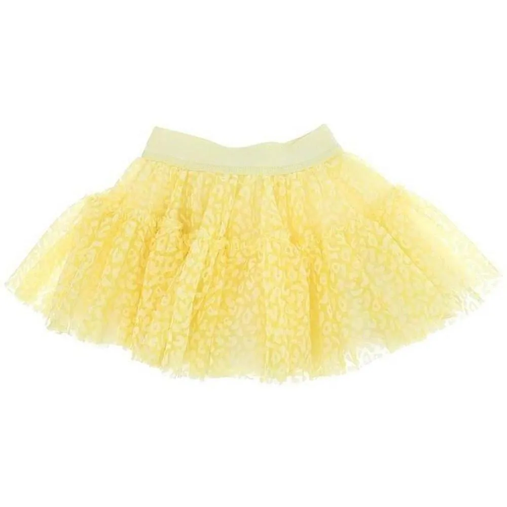 Baby Girls Yellow Leopard Tulle Skirt