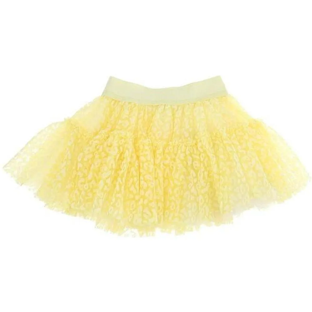 Baby Girls Yellow Leopard Tulle Skirt