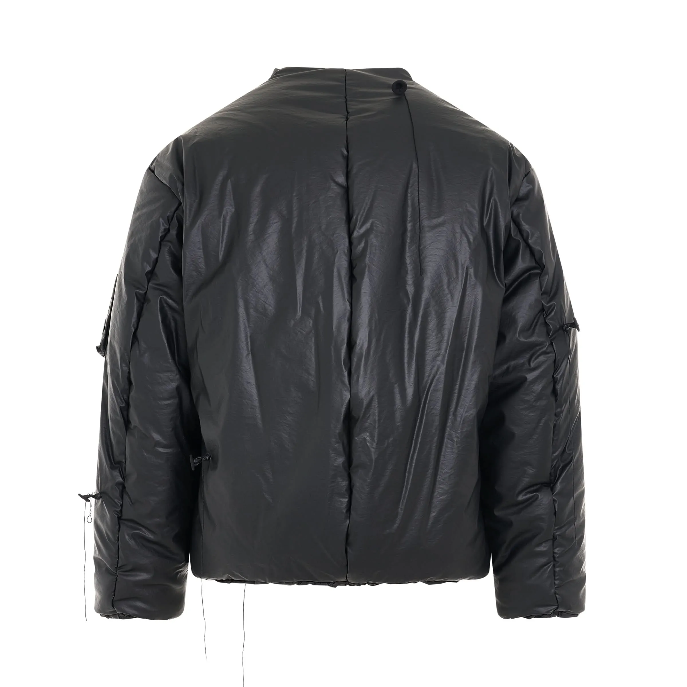 Balloon Bomber Jacket in Black