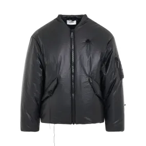 Balloon Bomber Jacket in Black