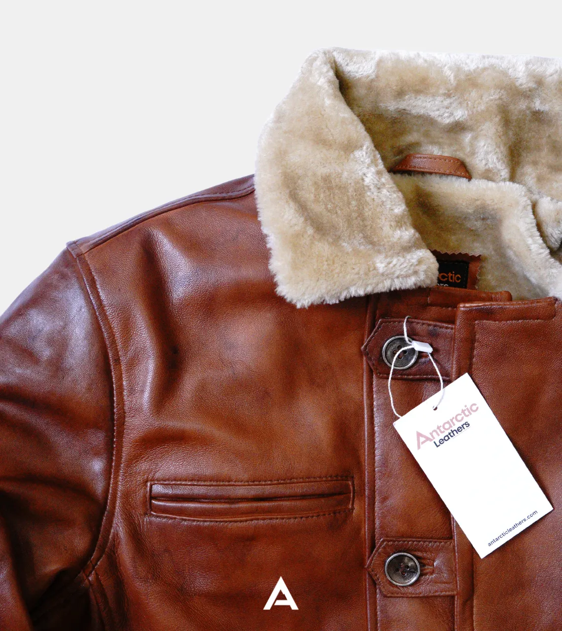 Bane Inspired Fur B3 Cowskin Shearling Leather Coat