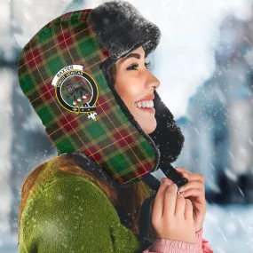 Baxter Tartan Winter Trapper Hat with Family Crest