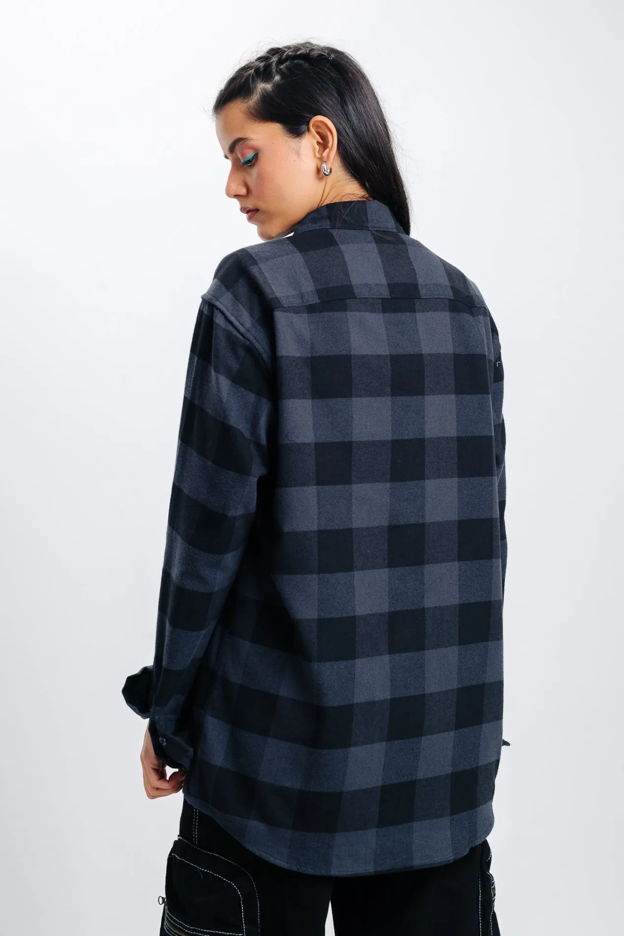 Black Checkered Shirt