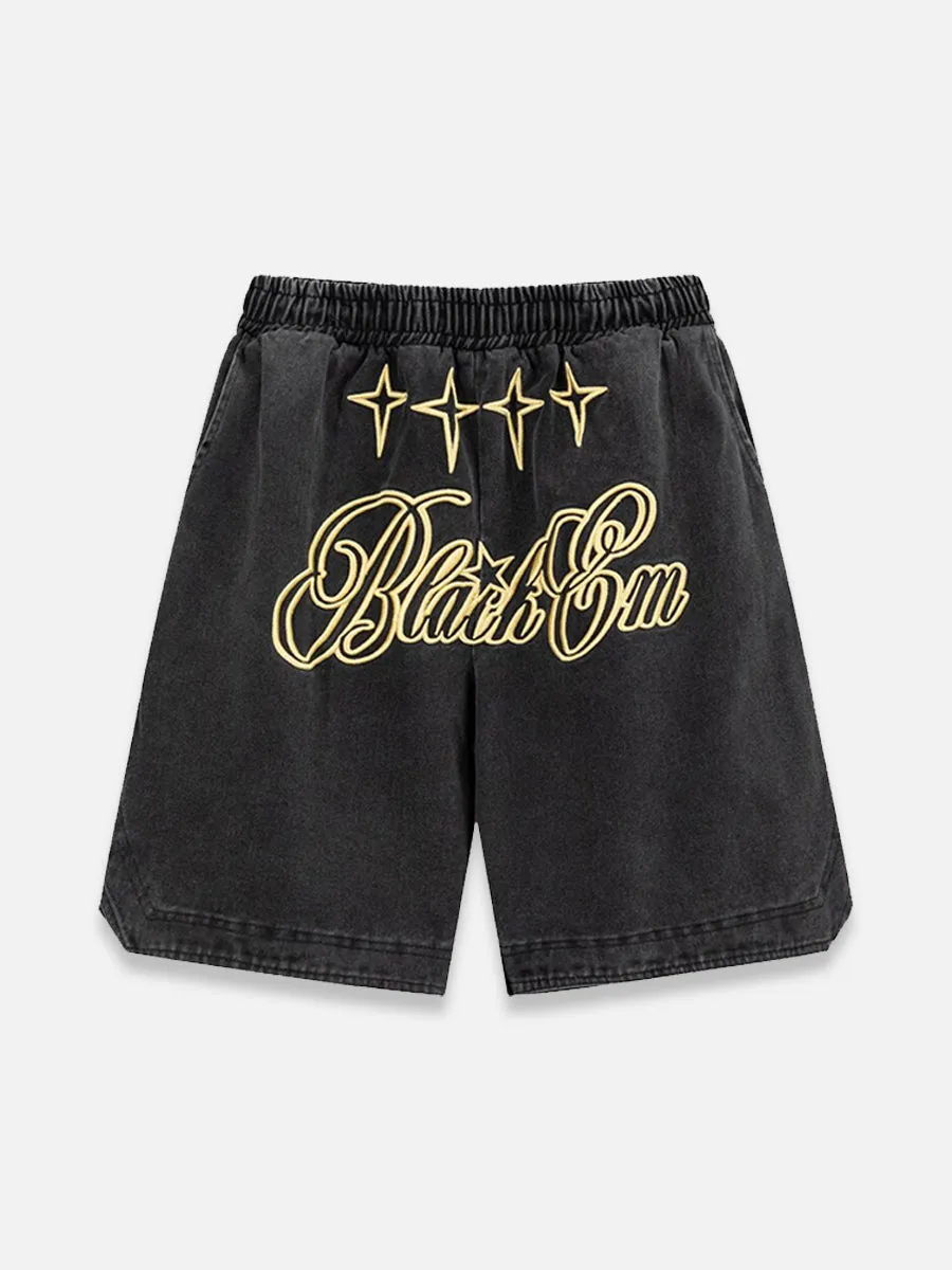 BLACK STARS JORTS