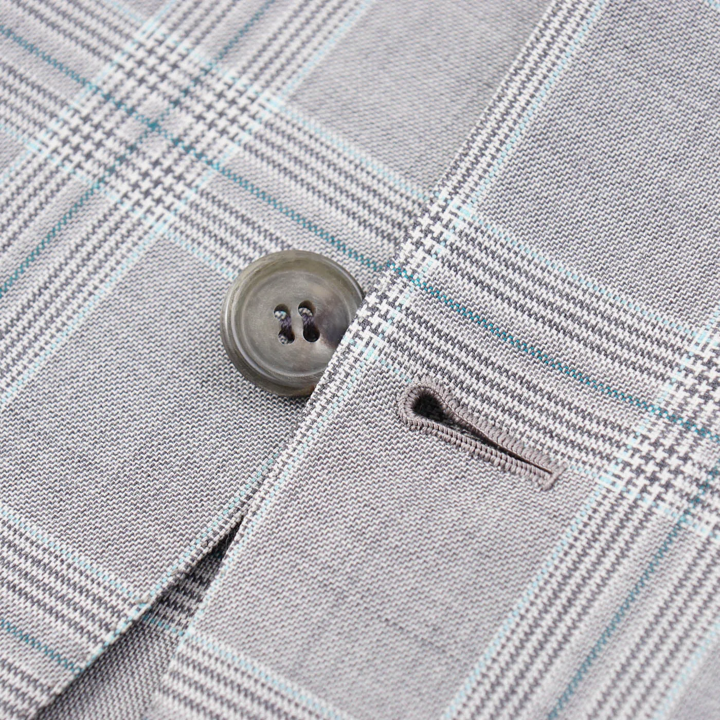 Brioni Light Gray Check Wool Sport Coat