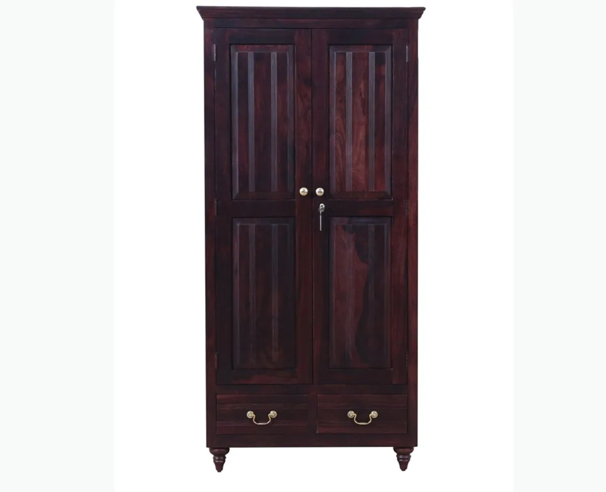 Calgary Solid Wood Two Doors Wardrobe