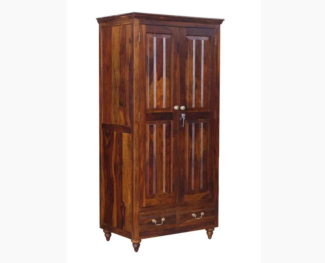 Calgary Solid Wood Two Doors Wardrobe