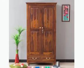 Calgary Solid Wood Two Doors Wardrobe