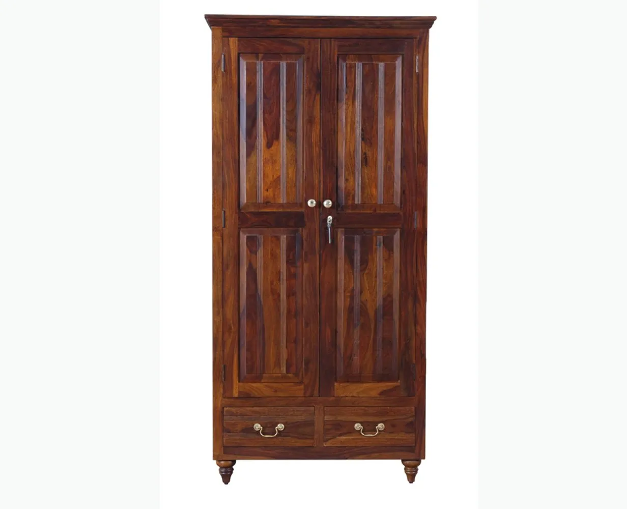 Calgary Solid Wood Two Doors Wardrobe