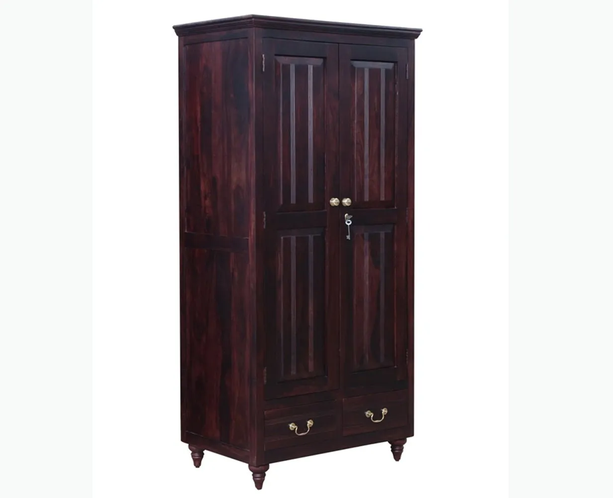 Calgary Solid Wood Two Doors Wardrobe