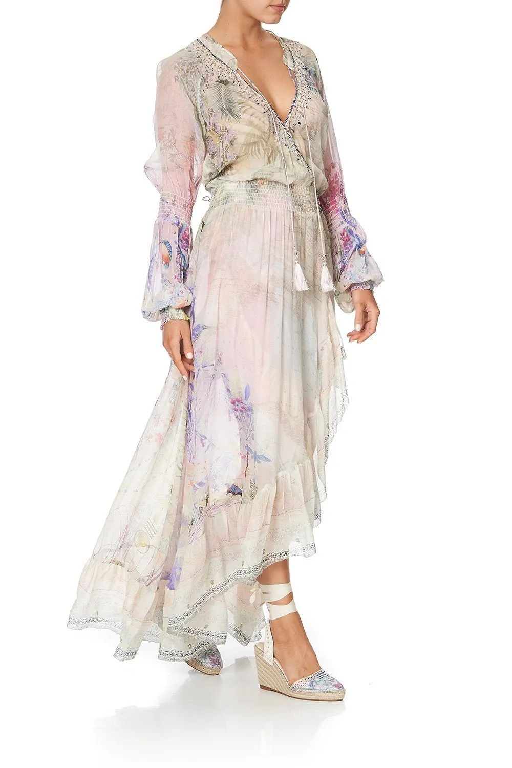 CAMILLA Blouson Sleeve Wrap Dress