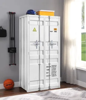 Cargo White Wardrobe (Double Door)