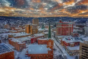 Chenango Street Snow Storm by Dan Simonds Acrylic Print