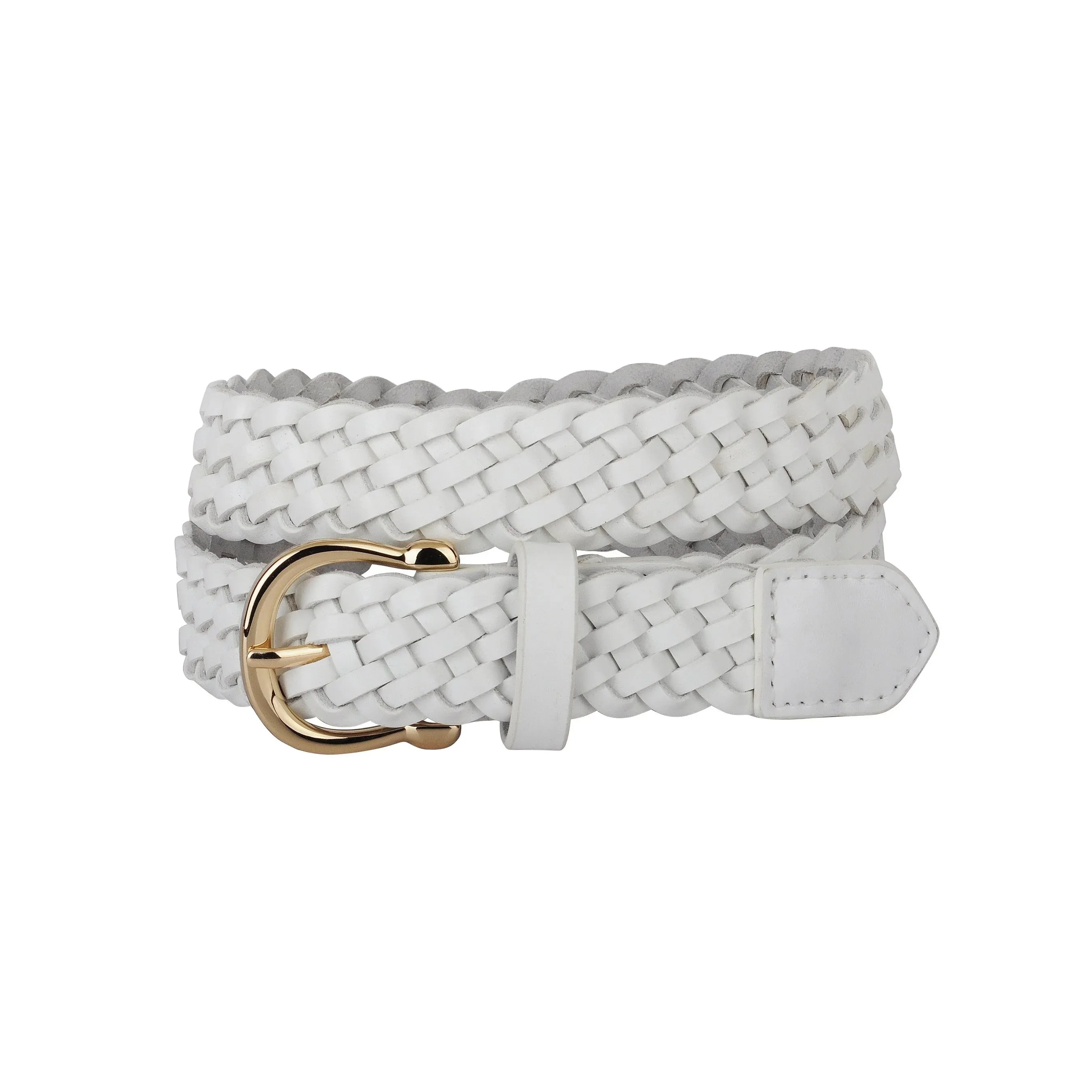 Classic Braided Equestrian Buckle Leather Belt