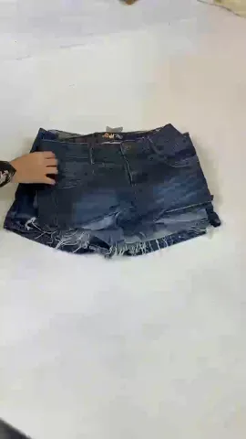 Classic Denim Mini Shorts – Bold, Stylish, and Flirty(9-116)