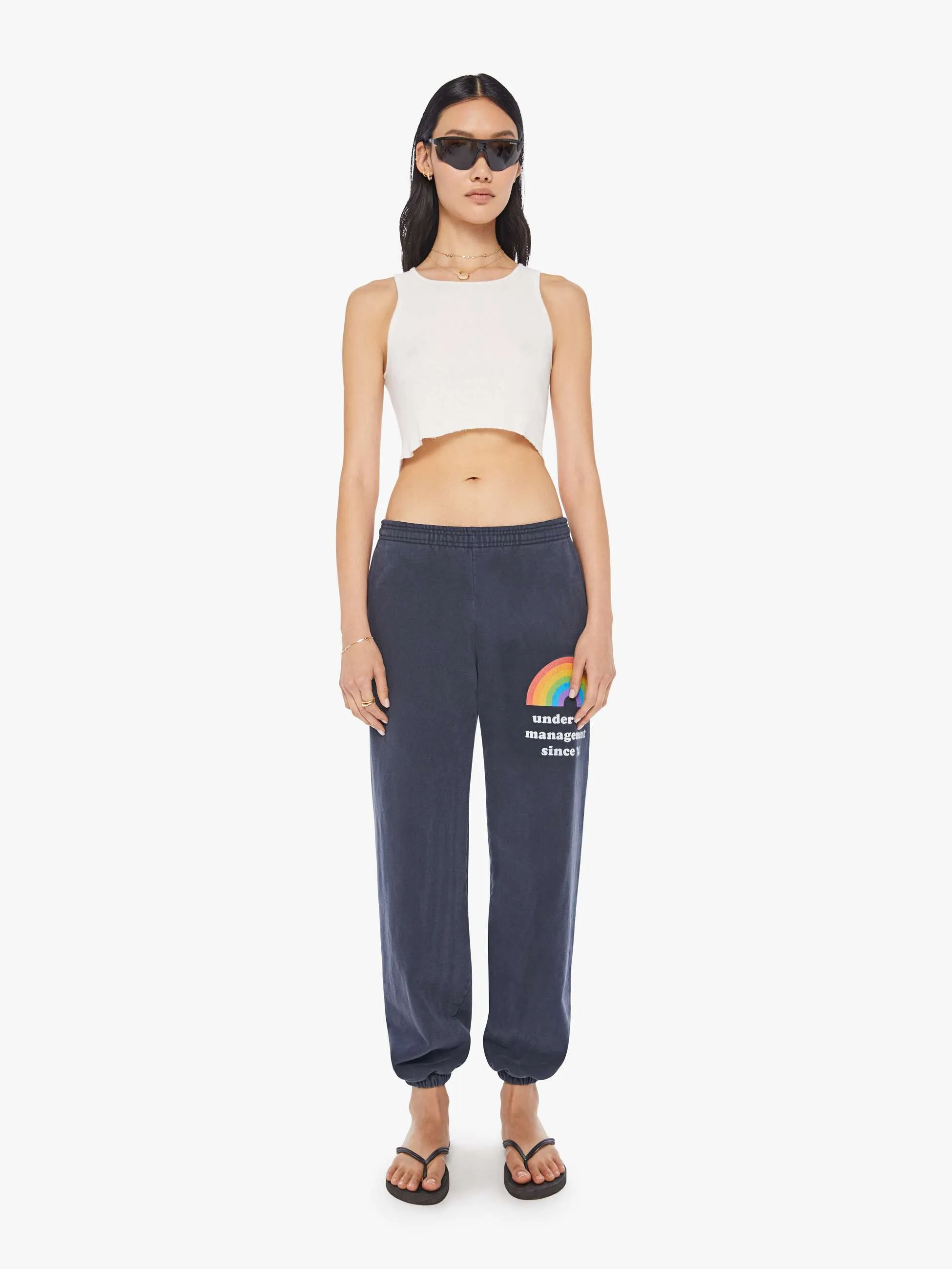 Cloney Rainbow Management Sweatpants - Navy