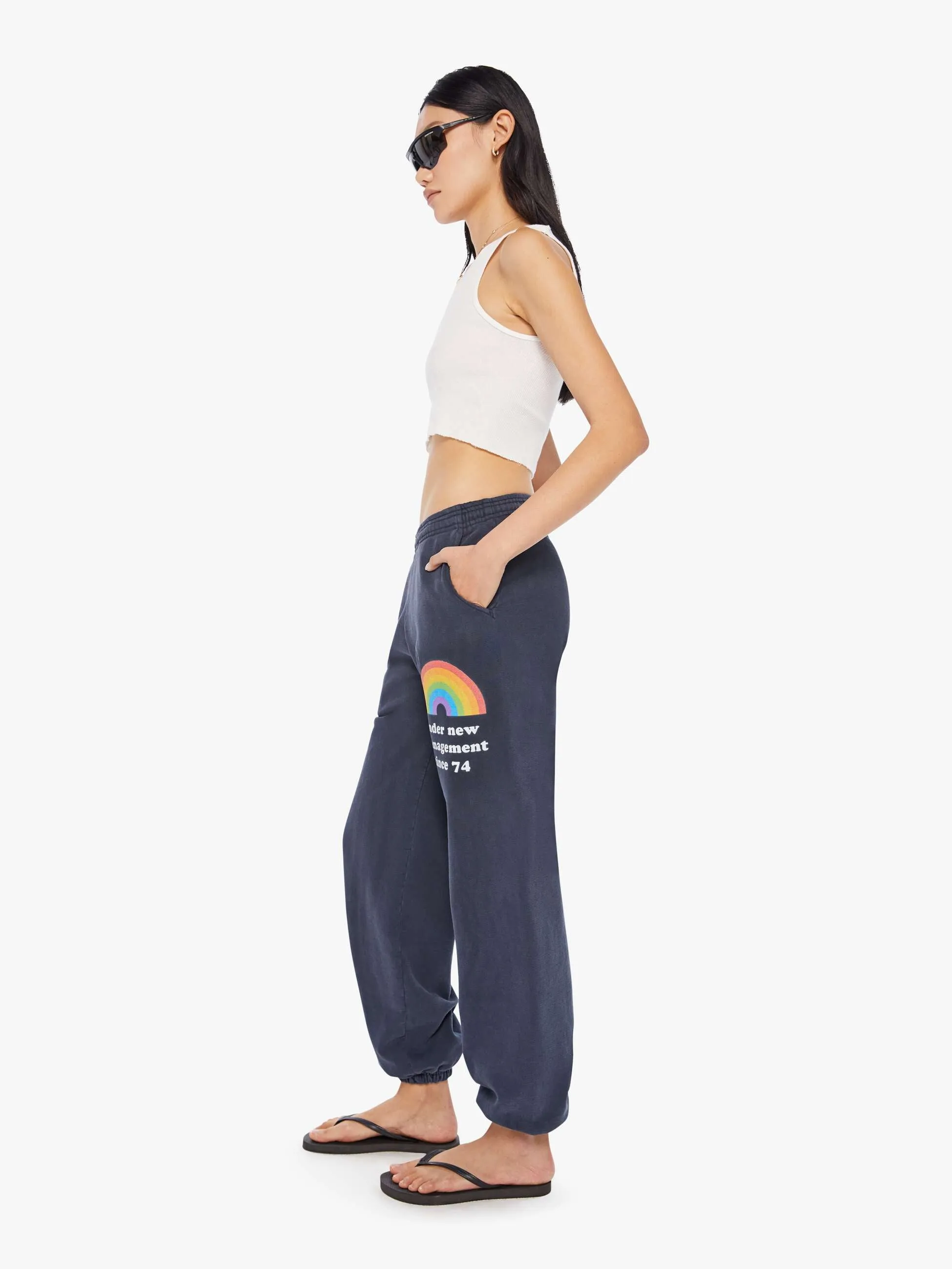 Cloney Rainbow Management Sweatpants - Navy