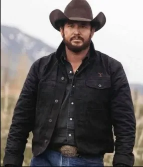 Cole Hauser Yellowstone Rip Wheeler Black Jacket