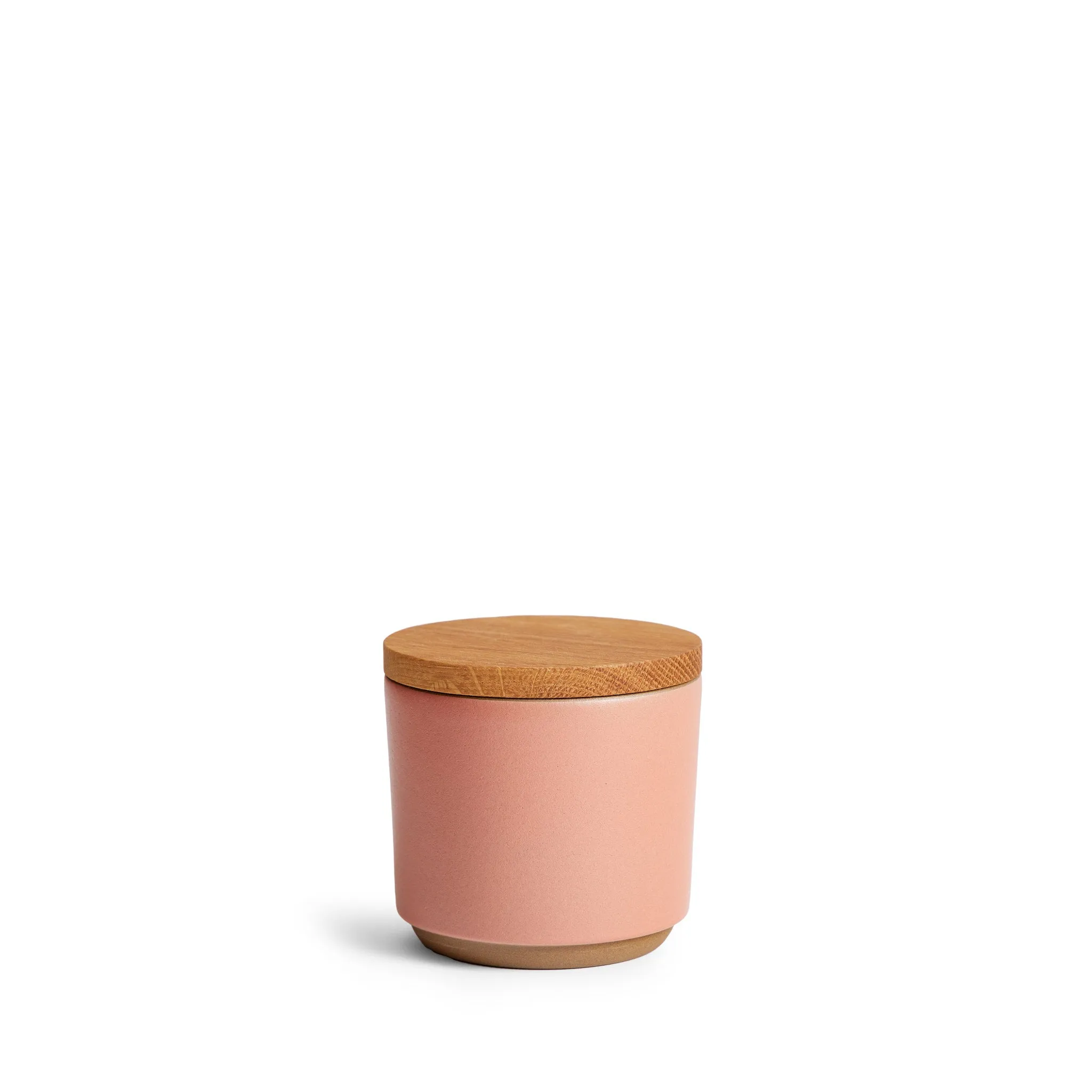 Container with Oak Lid in Grapefruit