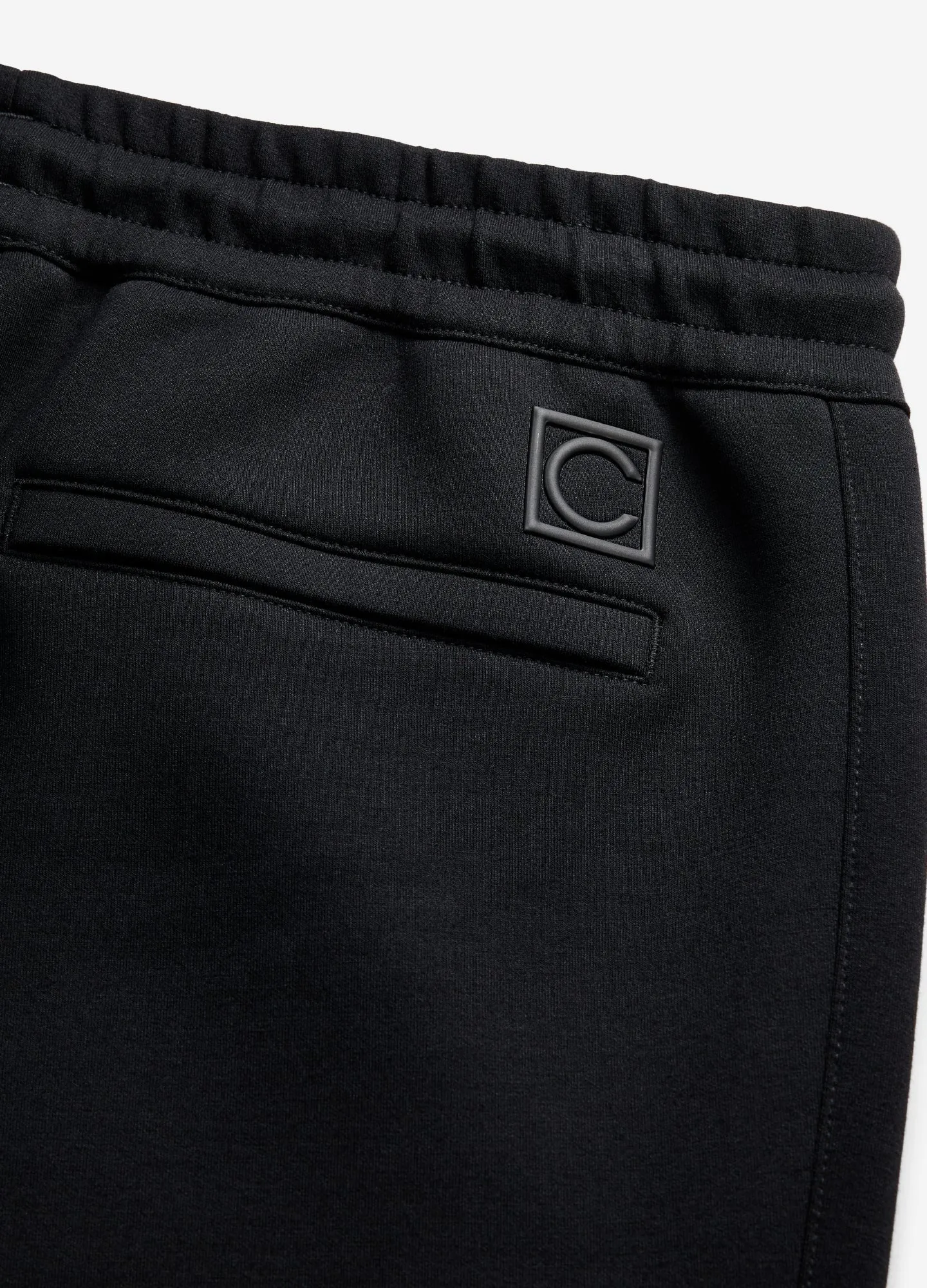 Contrast Trim Sweatpants Black