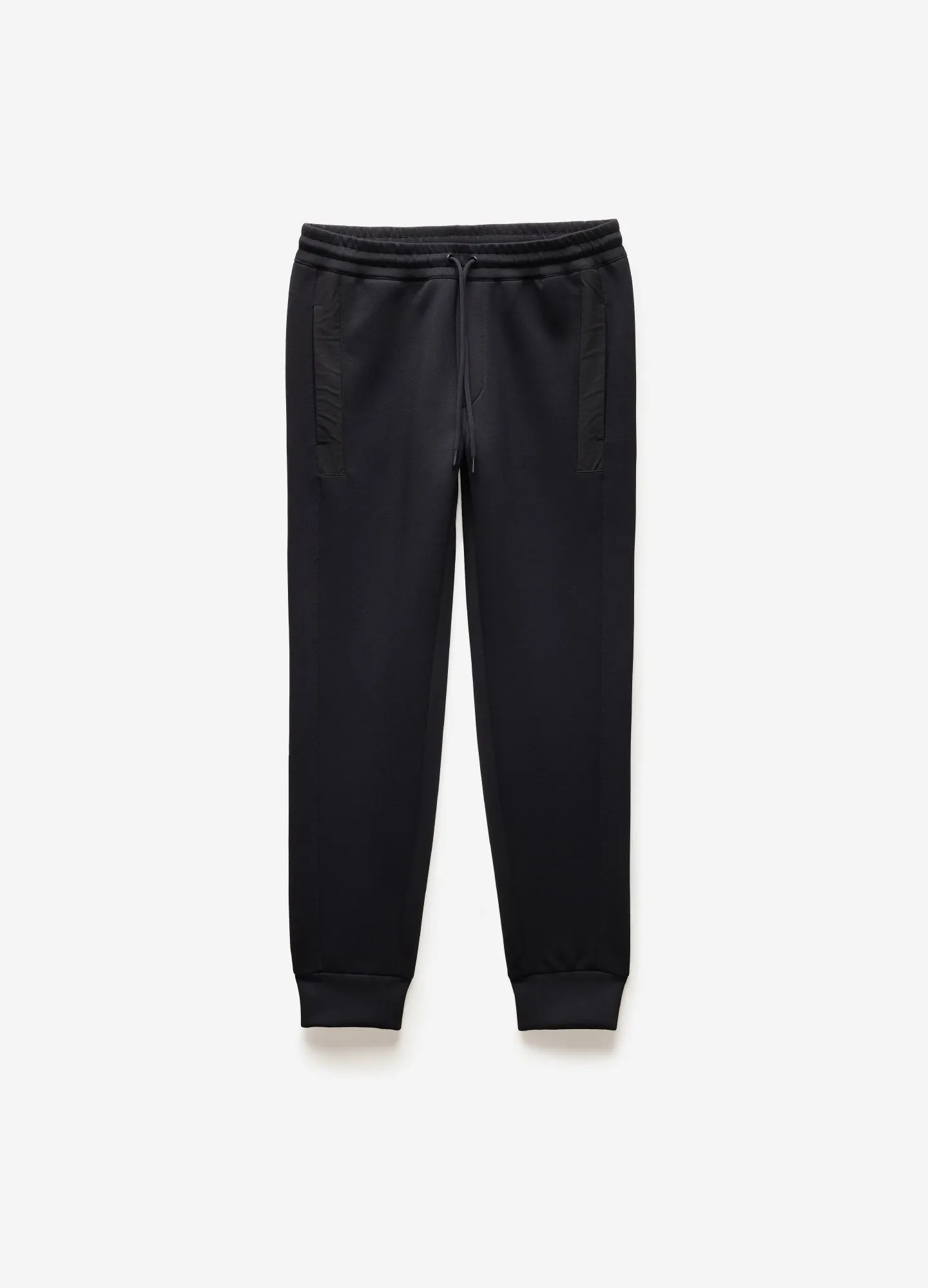 Contrast Trim Sweatpants Black