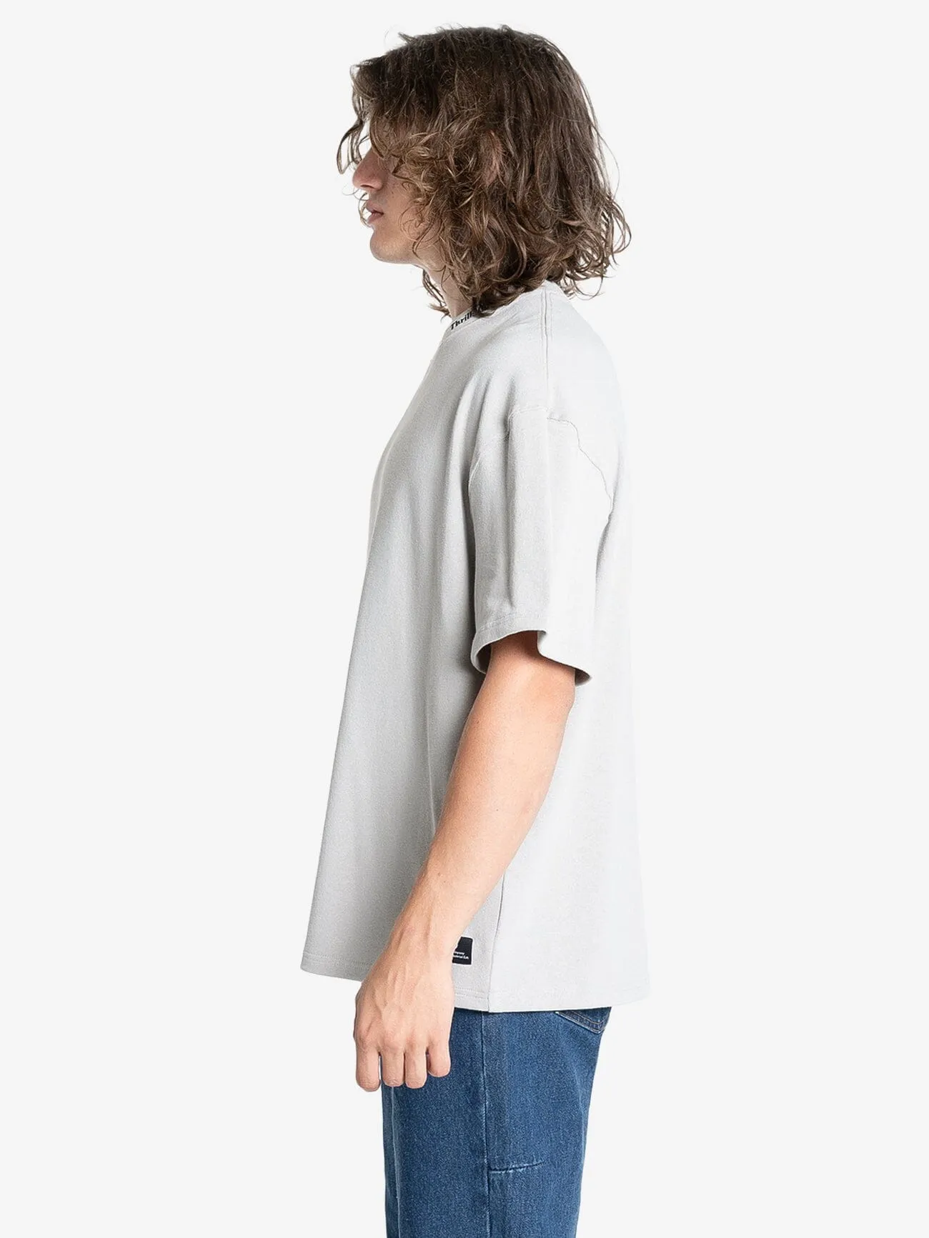 Cortex Box Fit Oversize Tee - Oyster Grey