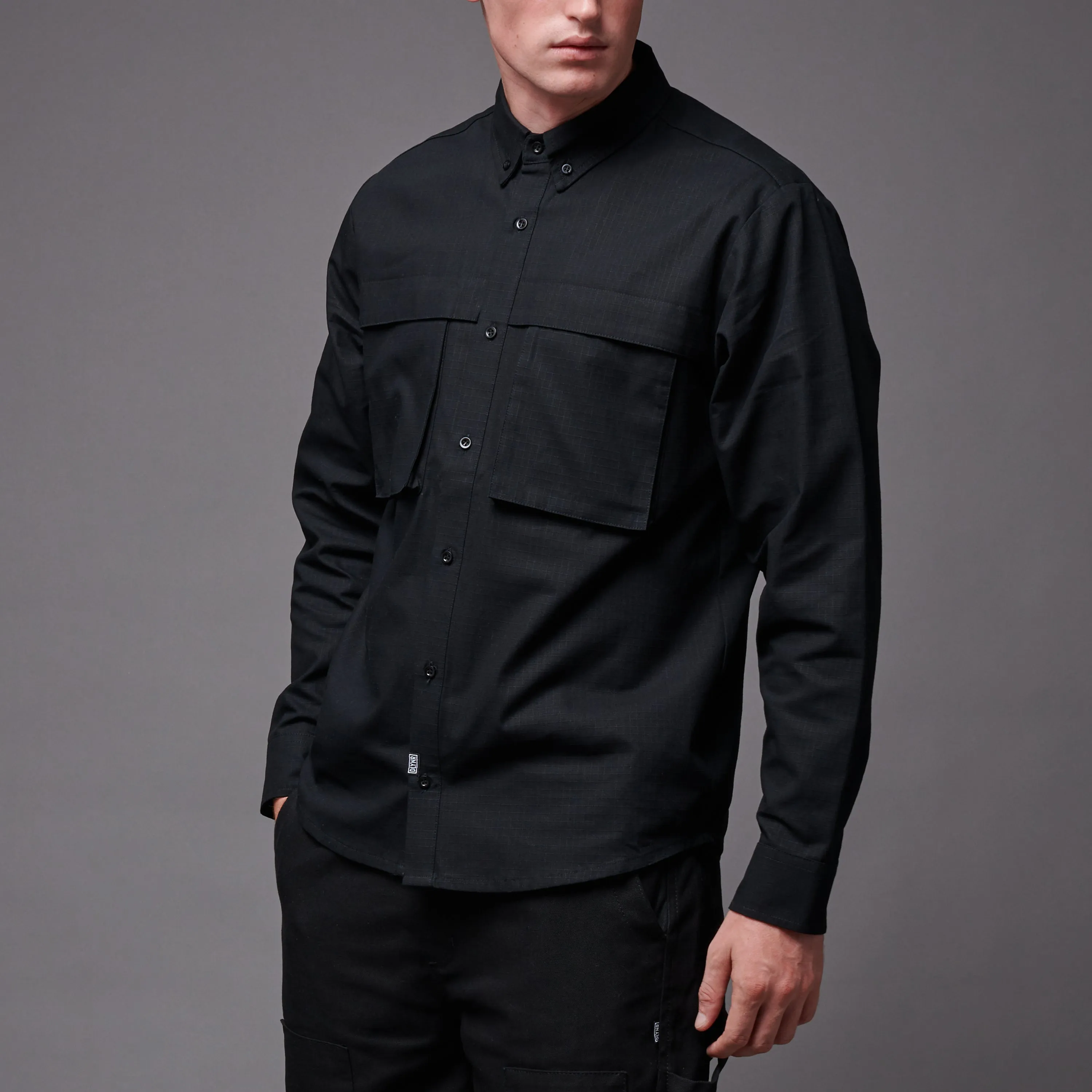 Cotton Ripstop Shirt Black