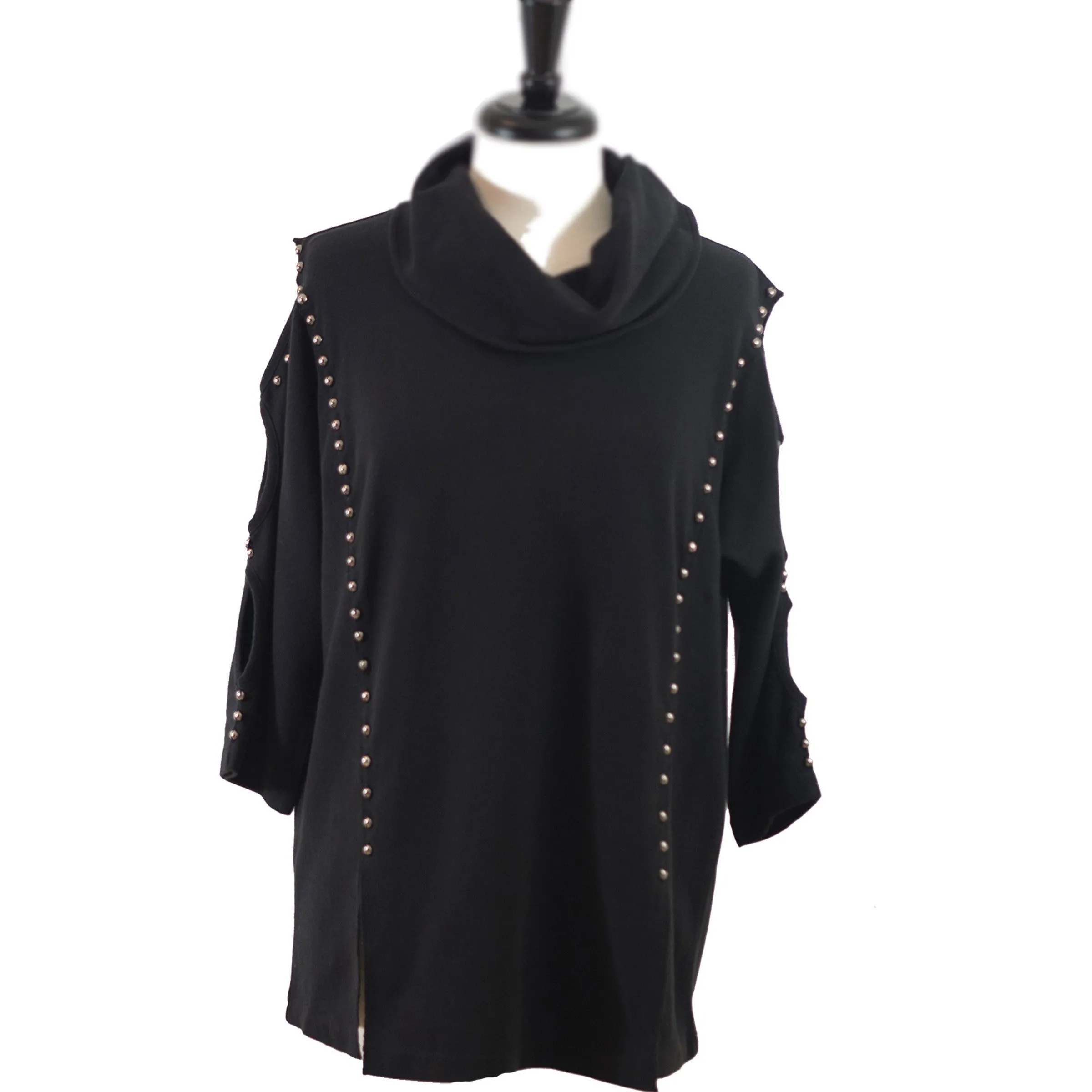 Cozy Chic tunic Black