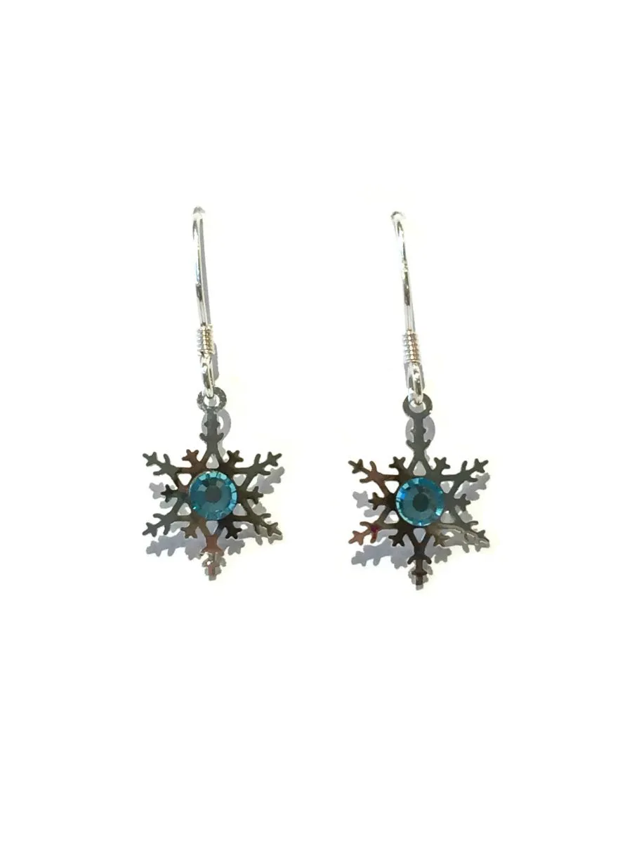 Crystal Snowflake Earrings by Sienna Sky