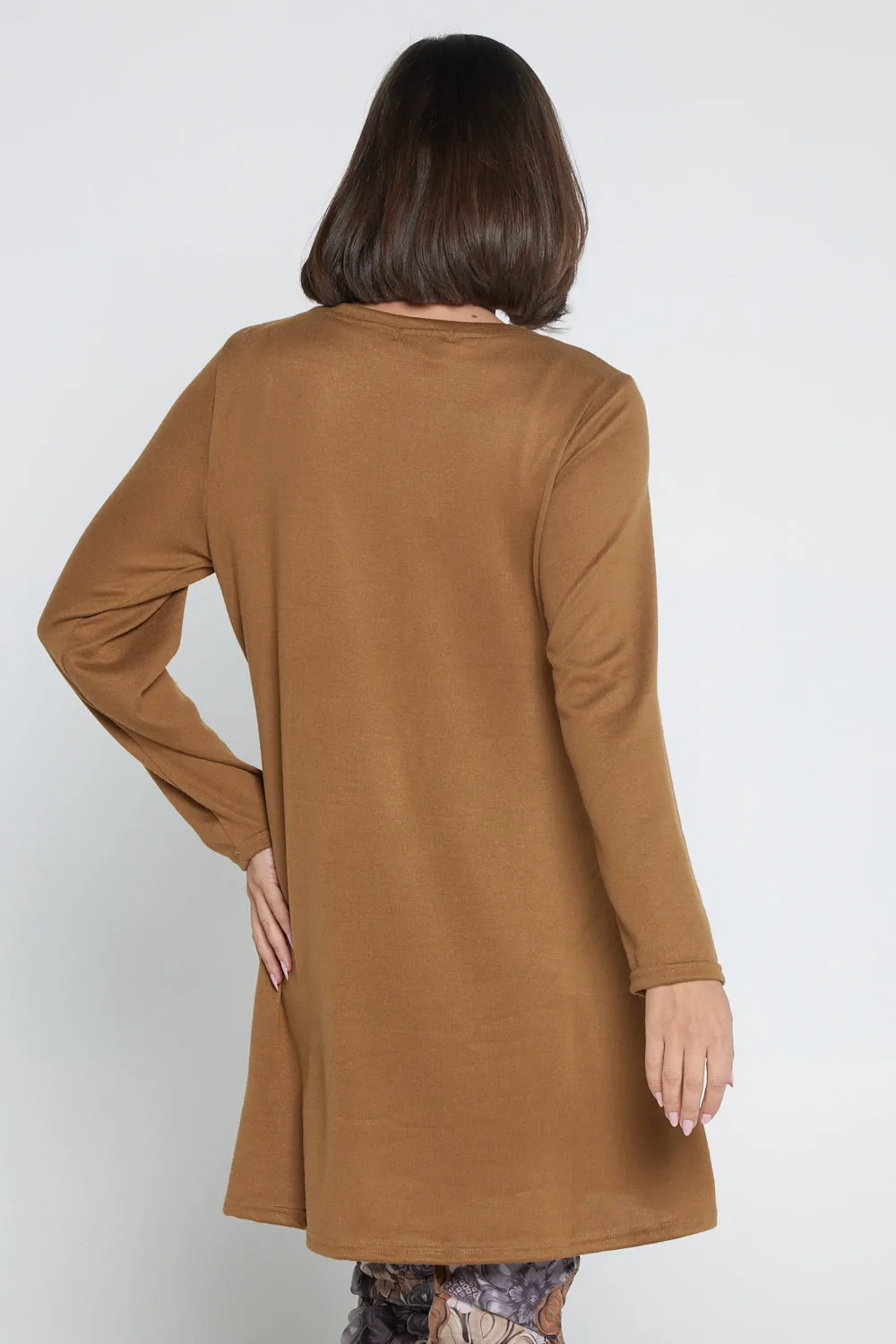 Divina Knit Tunic - Tan