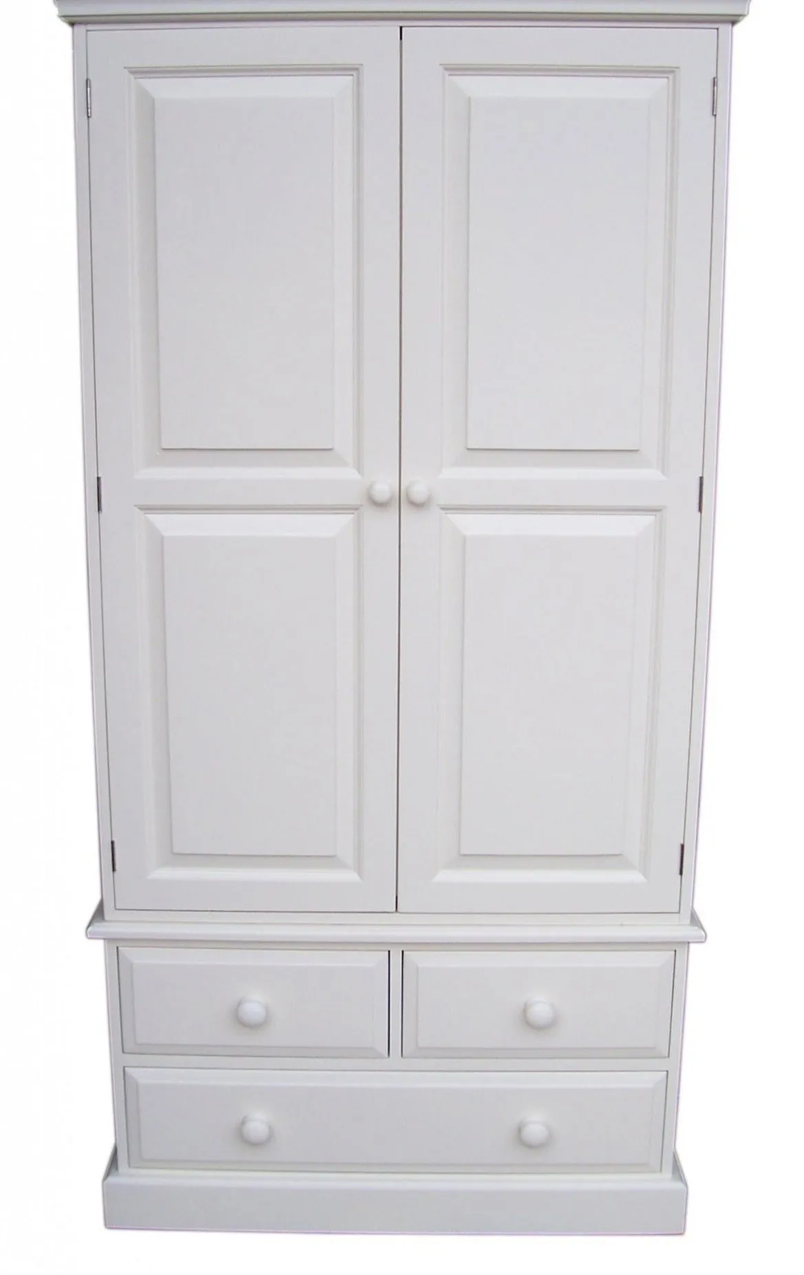 **Double Wardrobe with 3 Drawer or 2 Full Drawer Base