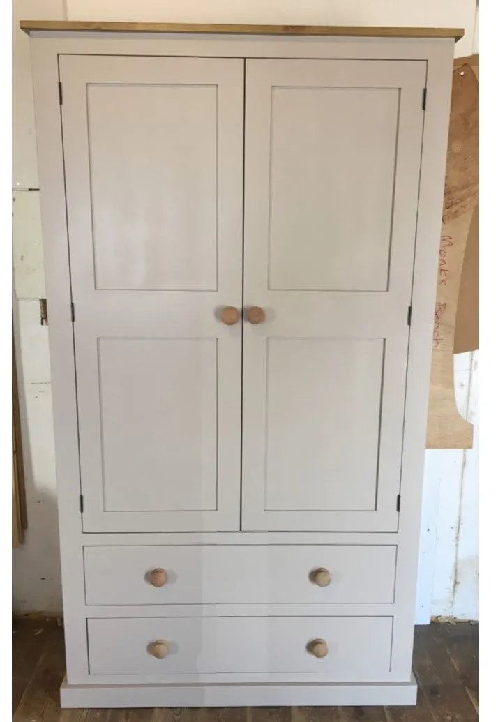 **Double Wardrobe with 3 Drawer or 2 Full Drawer Base