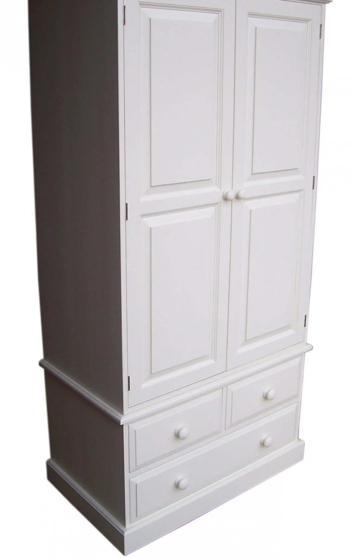 **Double Wardrobe with 3 Drawer or 2 Full Drawer Base