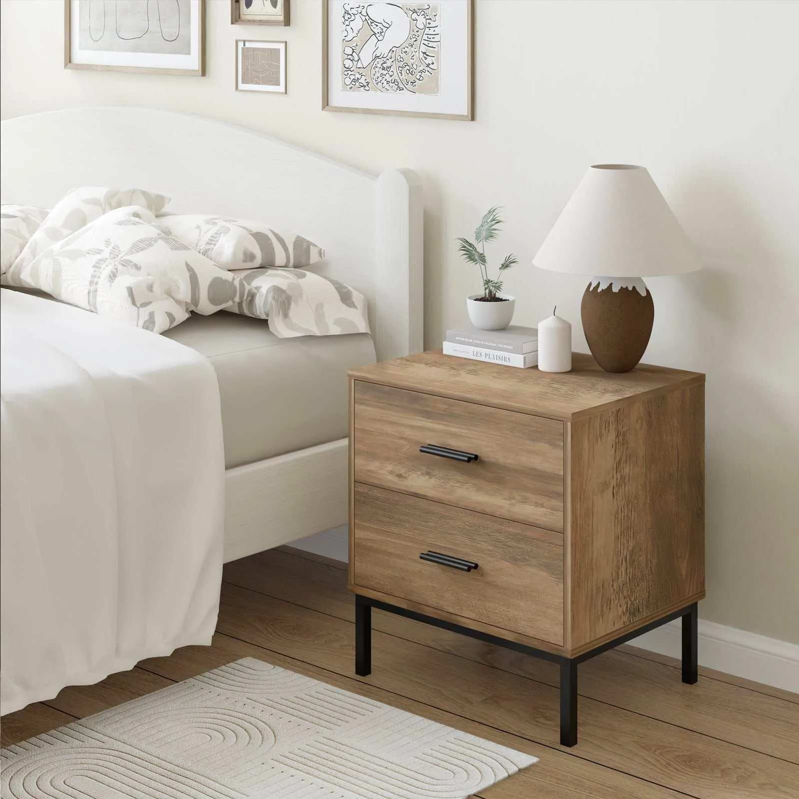 Dresser and Nightstand Set - MerryLuk Bronx Wardrobe Bundle