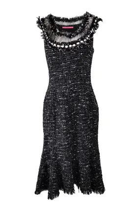 Emanuel Ungaro Vintage Black & White Tweed Dress