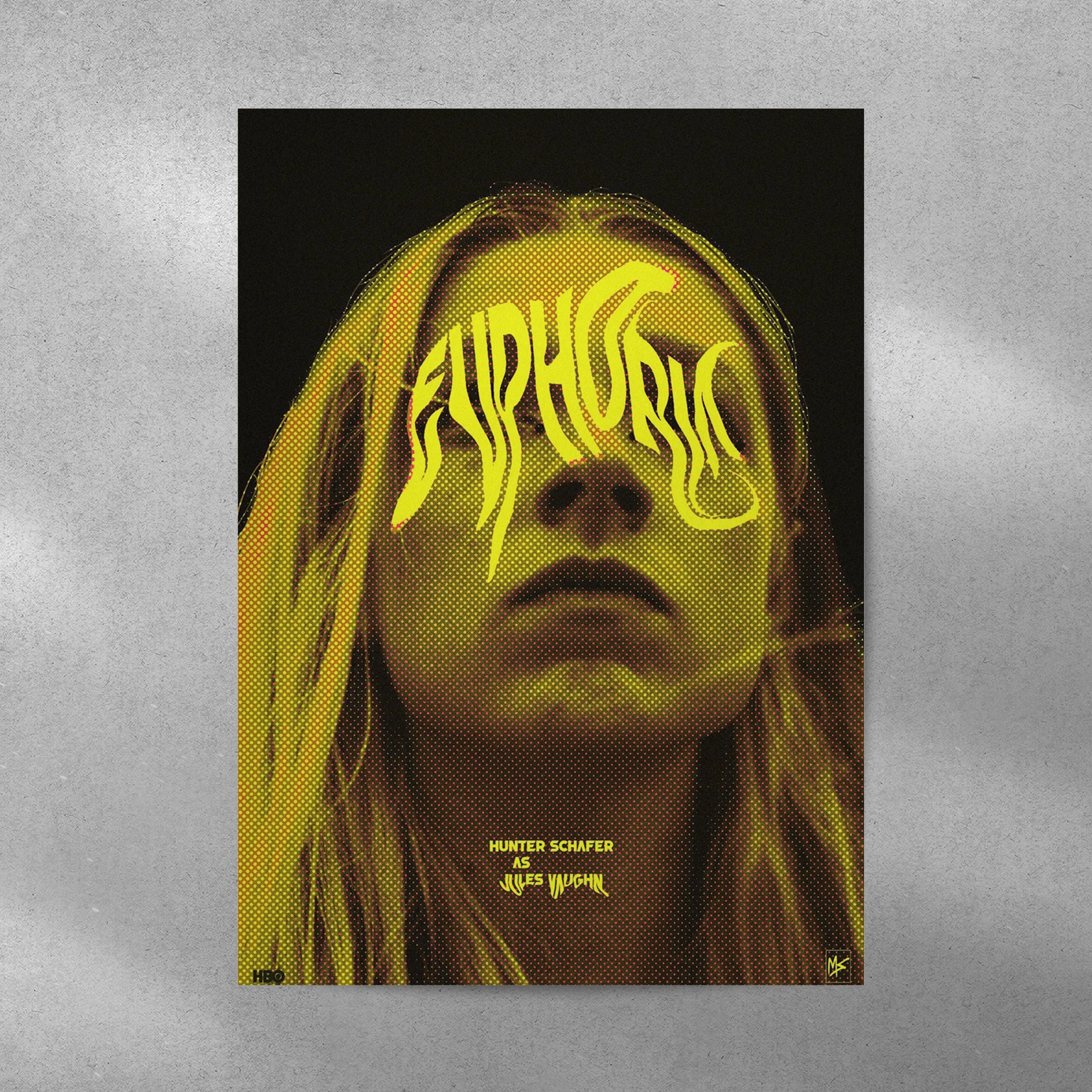 Euphoria Y2K Aesthetic Metal Poster