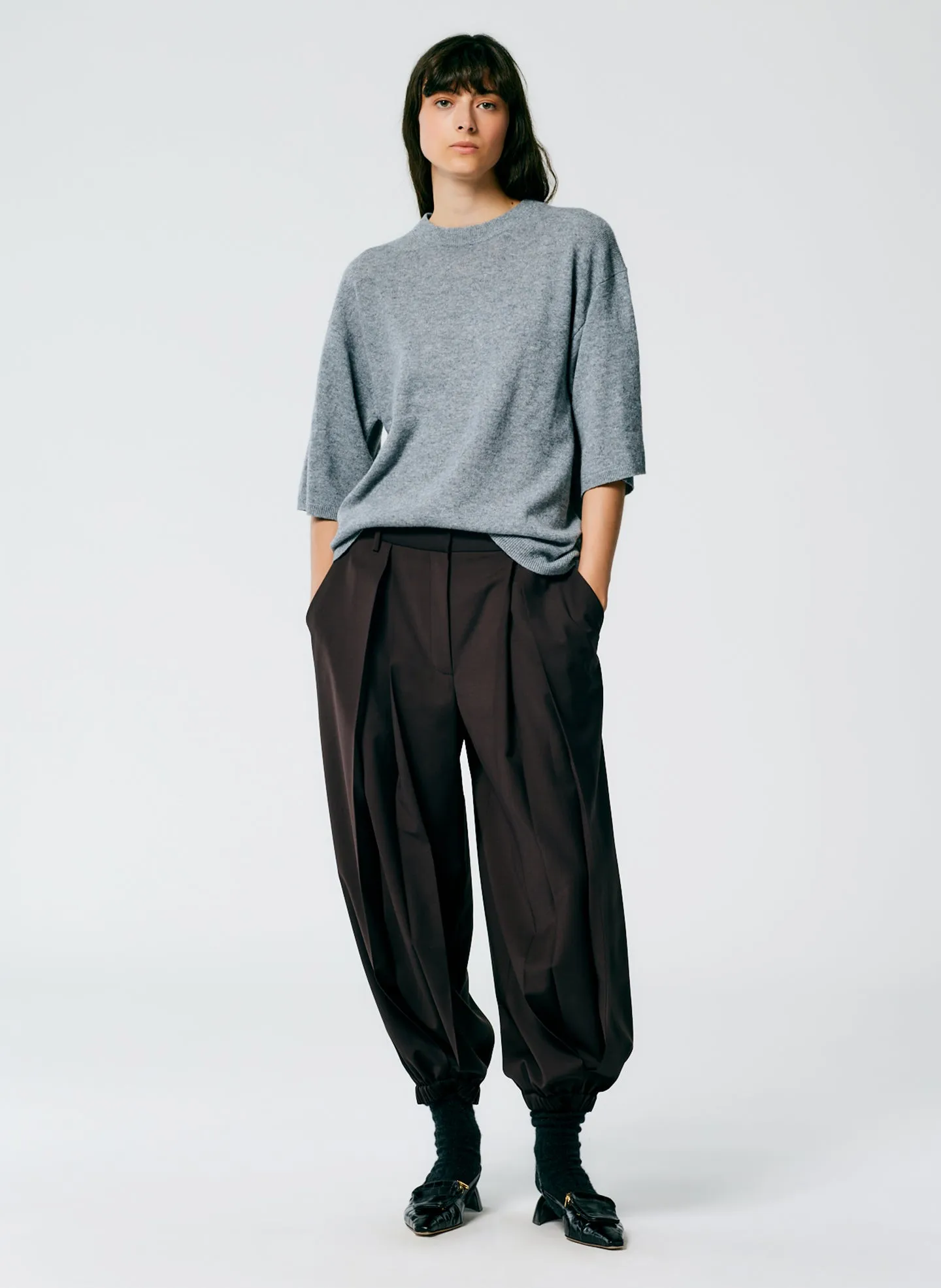 Feather Weight Cashmere Oversized Easy T-Shirt